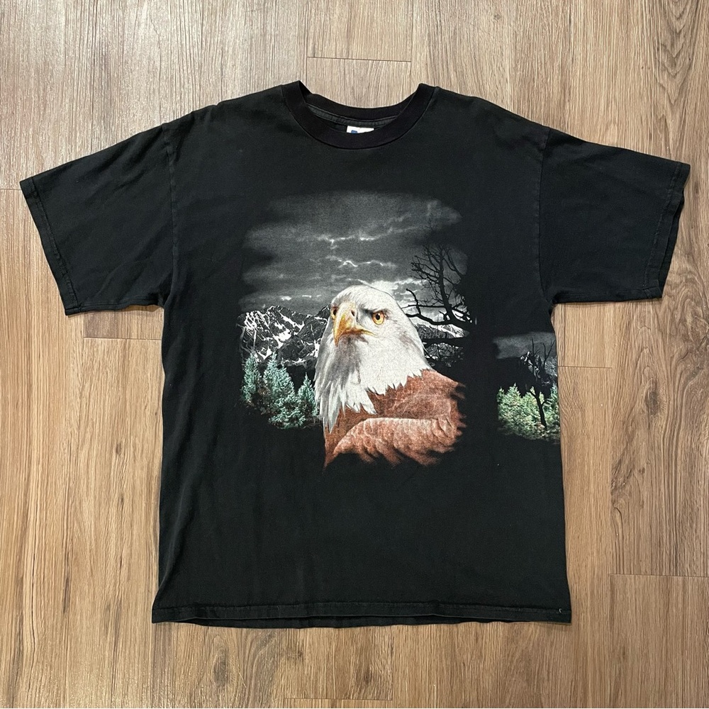 Double Sides Eagle Graphic Shirt